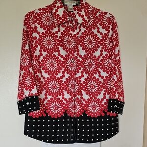 Draper's & Damon's Petites Top. Size PS.